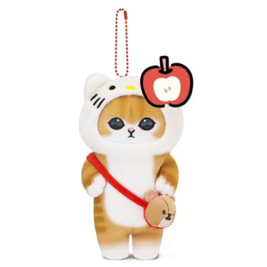 Imagem de CNAANA Chaveiro de pelúcia de gato fofo – Pingente de pelúcia macio, ótimo presente para meninos e meninas, Branco, em pé, P