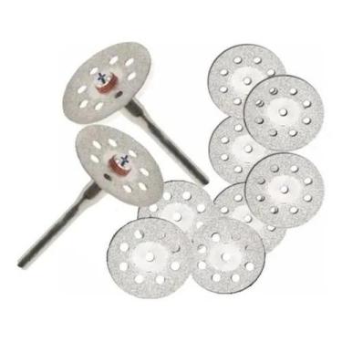 Imagem de 10 Serra Discos 22Mm Diamantados Corte Micro Retífica Dremel - S.G Sty