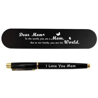 Imagem de TANWIH Presentes de mãe da filha e filho - conjunto de presente de caneta de gel gravada para mãe - presente de lembrança de aniversário, Natal, Dia das Mães de crianças
