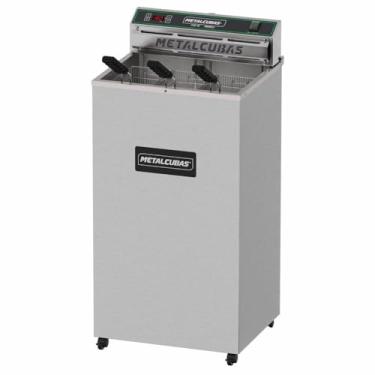 Imagem de Fritadeira Elétrica Pedestal Zona Fria de Óleo FOE-18 8000 Watts Metalcubas 220V