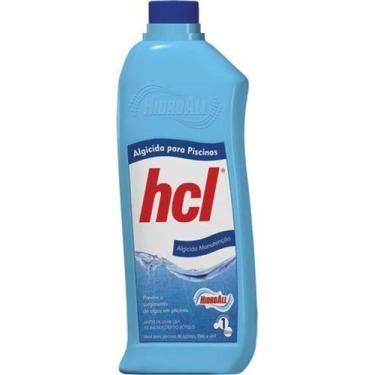 Imagem de Algicida Manutenção para Piscinas HCL Hidroall-1 Litro