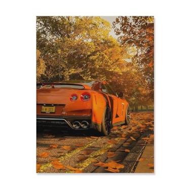 Imagem de HouLaiZhe Jdm Carro Esporte Outono Fallout Posters Tela Estética Decoração de Parede Pintura de Parede Impressões Sala de Galeria Decoração de Parede para Quarto Sala de Estar Escritório 18 x 24