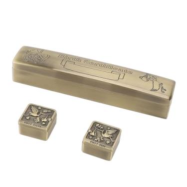 Imagem de aqxreight Tubo de Certificado Com 2 Pequenas Caixas de Armazenamento Em Liga de Zinco Decorativo Vintage Requintado Suporte para Rolagem de Certificado Tubo de Diploma Proteção Perfeita Graduação de