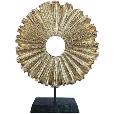 Imagem de LAIKEARTS Escultura decorativa redonda abstrata moderna, decoração de mesa de sala de jantar, estátuas geométricas de decoração de casa, estética de decoração de prateleira, mesas de centro ou