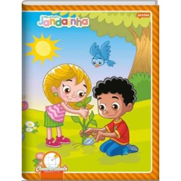 Imagem de Caderno brochura 190x248mm cd quad 7x7mm 40fls meu primeiro jandainha 