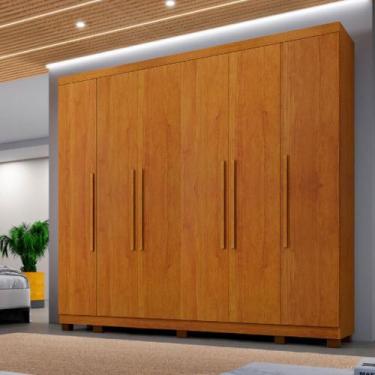 Imagem de Guarda-Roupa Atlanta 2,70m 6 Portas e 6 Gavetas cor:Branco - Móveis & 