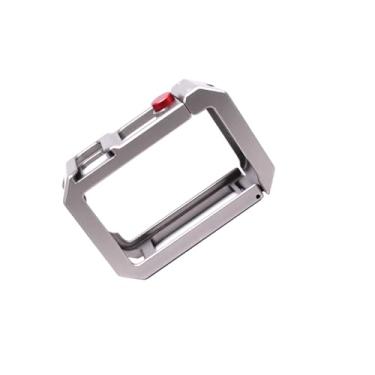 Imagem de Vroomoto Estrutura de Gaiola de Metal Adequada para Action 5 Pro 4 3, Caixa Leve à Prova Choque Em Liga Alumínio Com Orifício Parafuso 1/4 Polegada, Montagem Em Sapata Fria, (Vermelho Titânio)