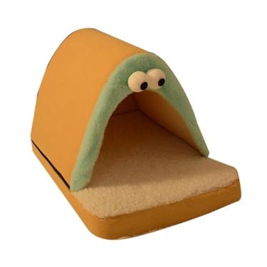 Imagem de Dualoai Cama-caverna para Cães, Casinha para Cachorro Pequena, Almofada Macia E Quente para O Inverno, Acessórios Compactos para Animais de Estimação, Canil, L