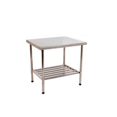Imagem de Mesa Bancada 1,20L x 0,70P X 0,90A Total Inox 430 Desmontável Multiuso