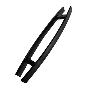 Imagem de Puxador Porta Pivotante Inox Preto Curvo Italy - 40 Cm
