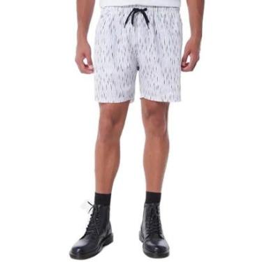 Imagem de Short John John D'Água Masculino Midi Mike Stripes Branco-Masculino