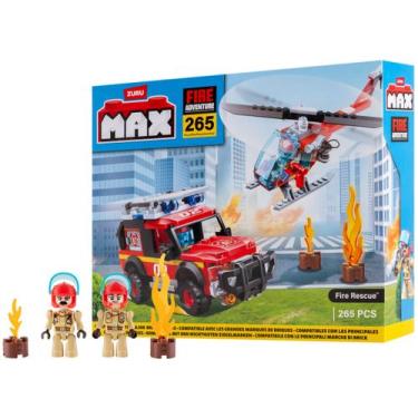 Imagem de Blocos de Montar Bombeiro Max Fire Adventure - Candide 265 Peças