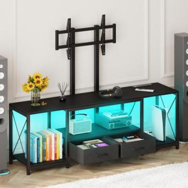 Imagem de Suporte de TV LED GYIIYUO com suporte e tomada elétrica para TV de 32-
