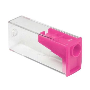 Imagem de Apontador retangular com depósito Faber-Castell, Rosa