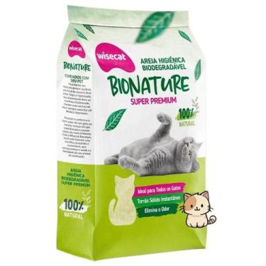 Imagem de Areia Higiênica Biodegradável Bionature 2 kg - Wc cat
