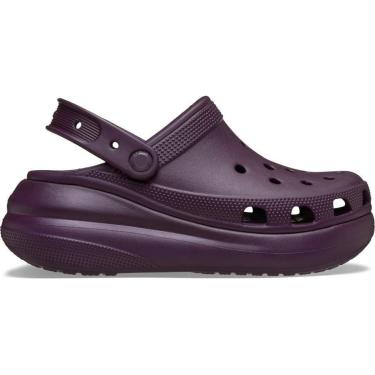 Imagem de Sandália Crocs Classic Crush Platform Clog Plush Plum-Unissex