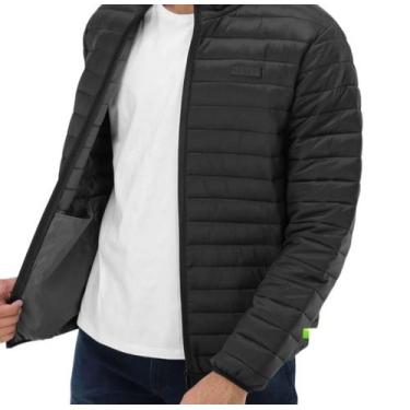 Imagem de Jaqueta Infanto Juvenil Masculina Ogochi Slim Puffer, 0005 preto, 18 A