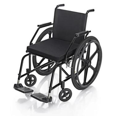 Imagem de Cadeira de Rodas Prática semi Obeso Pneu Pu Antifuro 100kg Prolife
