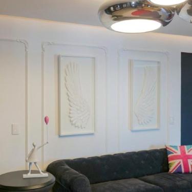 Imagem de Kit C/3 Barras Boiserie Rodameio de Poliestirenom4 20mmX200cmX4cm 6m -