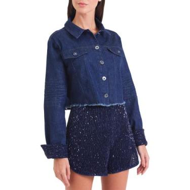 Imagem de Jaqueta Jeans Forum In24 Azul Feminino, G