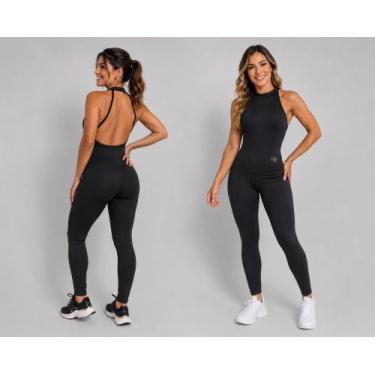 Imagem de Macacão costas nuas gt+feminino+fitness+academia+conforto+estilo+sys m