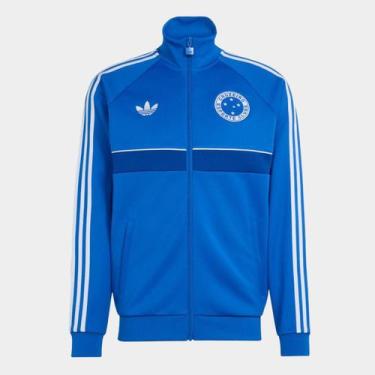 Imagem de Jaqueta Cruzeiro Adidas Originals Masculina, Azul, P