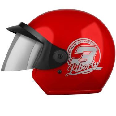 Imagem de Capacete Aberto Pro Tork Liberty 3 Solid Viseira Espelhada Masculino F