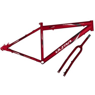 Imagem de Kit Quadro e Garfo Ultra Bikes Umd29 Freio a Disco, Vermelho, Aro 29