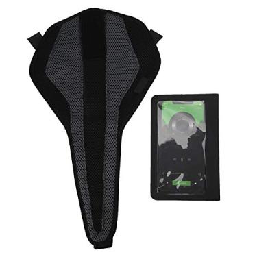 Imagem de Faixa de suor para bicicleta, acessórios para equipamentos de bicicleta jeans à prova d'água com rede anti-suor triangular para ciclismo