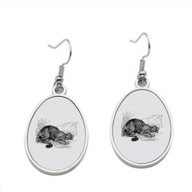 Imagem de Brinco Oncilla or Little Spotted Cat or Tigrillo or Cunaguaro or Tiger 2 – Brincos pendentes para meninas – Presente de festa de aniversário dos namorados