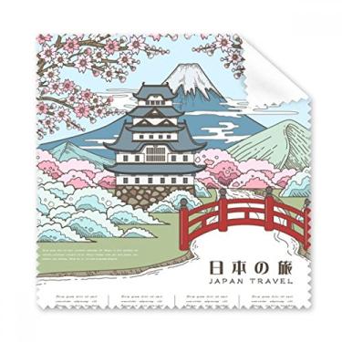 Imagem de Mount Sakura Japan Ukiyo-e pano de limpeza para tela de telefone, 5 peças