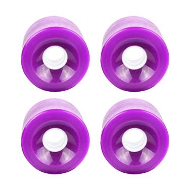 Imagem de Esquirla Conjunto de de Longboard 4 Peças 70x51mm Skate Board PU Roller 78A Wheel, Roxo