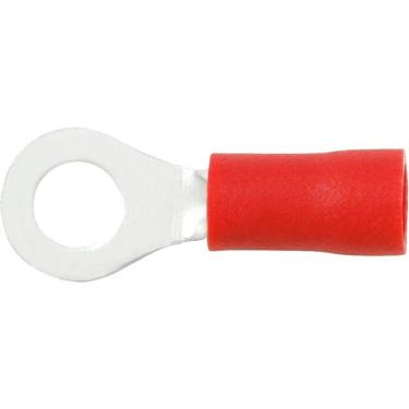 Imagem de kit 100 TERMinal ANEL PENZEL 0,5 A1,5 vermelho  FURO 5,3MM
