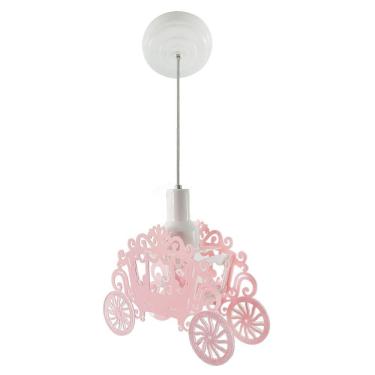 Imagem de Luminária Pendente Infantil Princesa Carruagem Menina Quarto