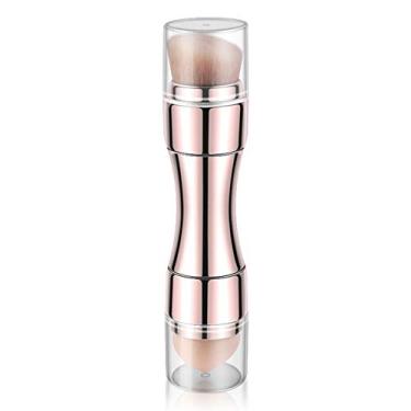 Imagem de Conjunto de pincéis cosméticos retráteis 4 em 1, pincel de borrão portátil para base blush pincel labial, pincel de contorno e blush, mini pincel de maquiagem cosmética facial (A)