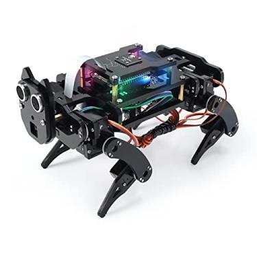Imagem de Freenove Robot Dog Kit para ESP32-WROVER (incluído), câmera, caminhada, alcance ultrassônico, sensor de toque, campainha LED RGB aplicativo servo