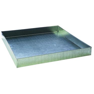 Imagem de LITTLE GIANT Forma de gota de aço – Cama para animais de estimação – Panela de lixo galvanizada resistente, projetada para AH2424 (vendido separadamente) (61 x 61 cm) (item nº ADP2424)