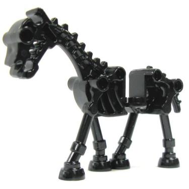 Imagem de LEGO Cavalo de esqueleto preto - 5 cm de altura