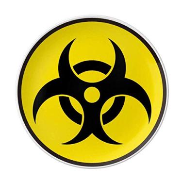 Imagem de Danger Chemical Radiation Symbol Plate Decorative Porcelain Salver Tableware Dinner Dish