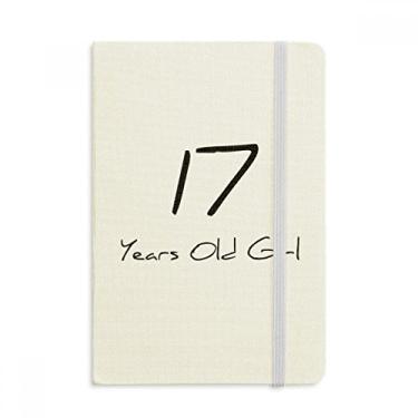 Imagem de Caderno de 17 anos de idade menina jovem capa dura diário clássico A5