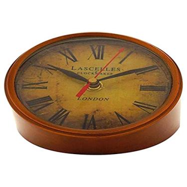 Imagem de RELÓGIO DE MESA DECORATIVO METAL MARROM 12x8cm