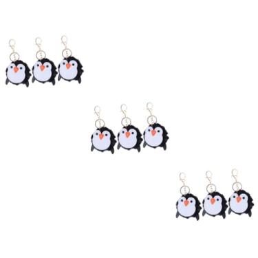 Imagem de Abaodam 9 Peças Chaveiro Pinguim Corrente De Chaveiro Charme De Bolsa Chaveiro Animal De Sintética Decoração De Carro Chaveiro De Chaveiros Personalizados Mochila Liga Fofo