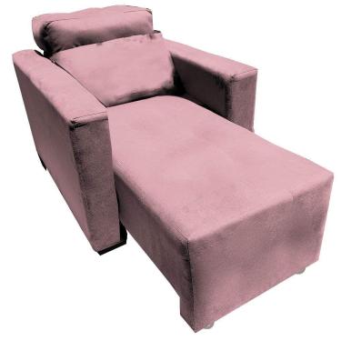 Imagem de Poltrona Do Papai E Mamae Retratil e Reclinavel Florença Rosa