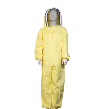 Imagem de UOBEKETO Macacão profissional apicultor com véu autossuficiente para apicultura