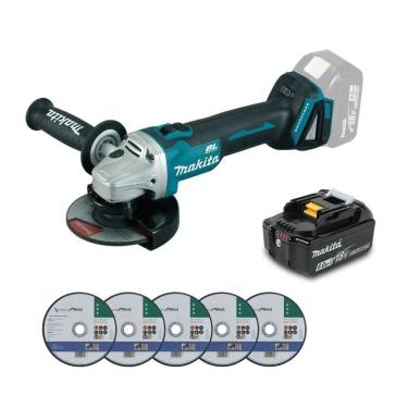 Imagem de Esmerilhadeira Ang 18V Makita Dga504Z Brushless + 1 Bat 6Ah