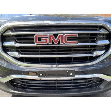 Imagem de TN TrunkNets Inc Suporte de suporte dianteiro para montagem em para-choque da placa de licença para GMC + 6 kit exclusivo de parafusos e chaves de chave