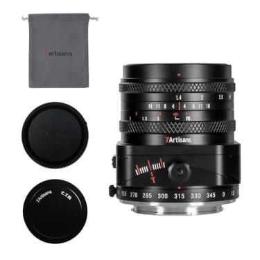 Imagem de 7artisans Lente inclinável de 50 mm F1.4 APS-C com moldura 2 em 1 compatível com câmeras sem espelho Sony E-Mount A6500 A6300 A6100 A6000 A5100 A5000 A9 NEX3 NEX3N NEX5 NEX5T NEX5R NEX6 NEX7 AA. Série