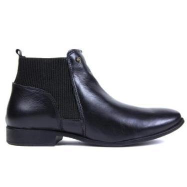 Imagem de Bota Cano Baixo Rasteira Perlatto Couro Lun680 Feminino-Feminino