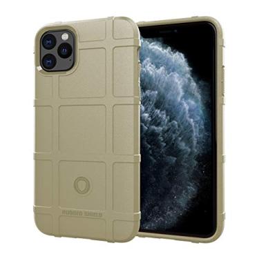 Imagem de LABILUS Capa para iPhone 11 Pro Max, (Série Rugged Shield) Capa protetora tática tática sólida de TPU para iPhone 11 Pro Max (2019) - Argila clara