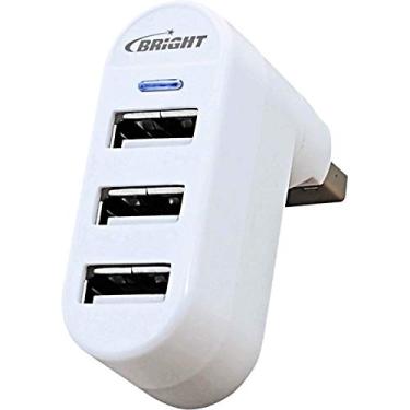 Imagem de Hub USB, Bright, 0335, 2.0, 3 Portas Usb, Para Notebook, White